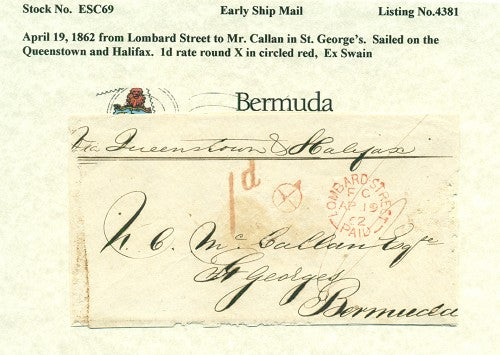 Early Ship Cover -69