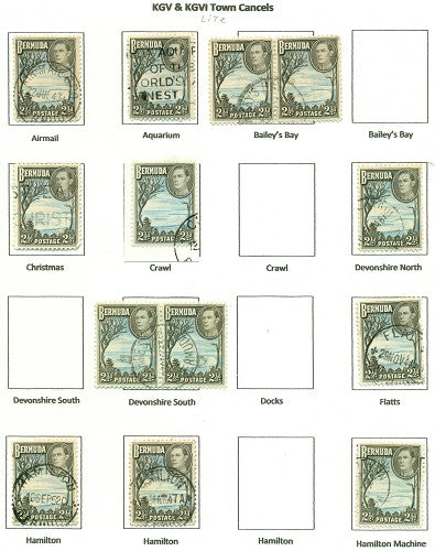 KGV & KGVI Cancels 1938 KGVI Definitive KGX 09A