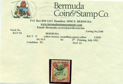5/- Third printing July 1921