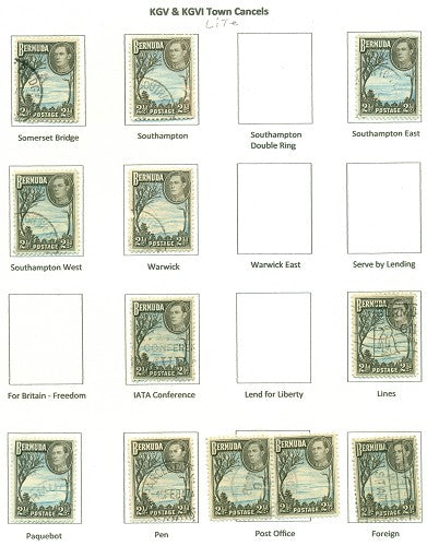 KGV & KGVI Cancels 1938 KGVI Definitive KGX 09A