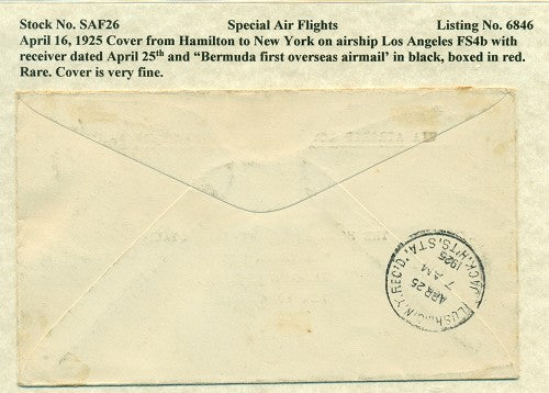 Special Air Flights 4/16/1925 SAF 26
