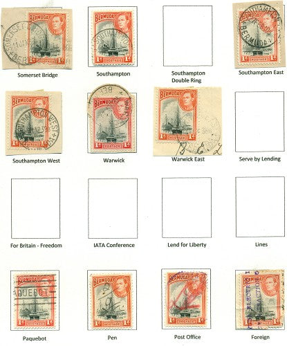 KGV & KGVI Cancels 1938 KGVI Definitive KGX 10