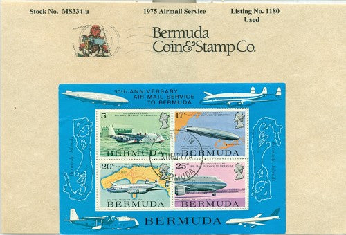 Souvenier sheet - Airmail service - used
