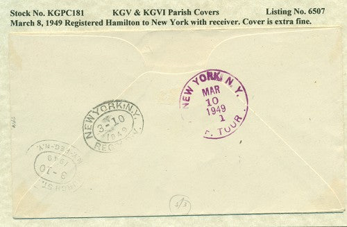 KGV & KGVI Parish Covers Hamilton March 8, 1949 KGPC 181