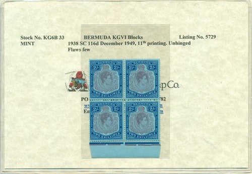 Block of KGVI KG6B 33