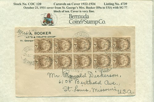 Caravels on Cover 1910-22, 120