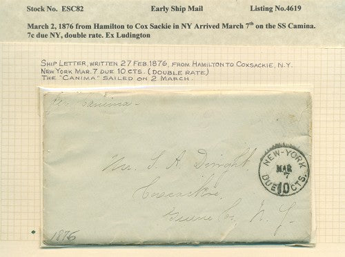 Early Ship Cover-82