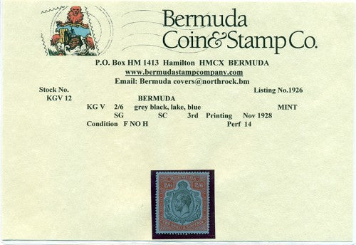2/6 3rd printing Nov 1928 - FUH