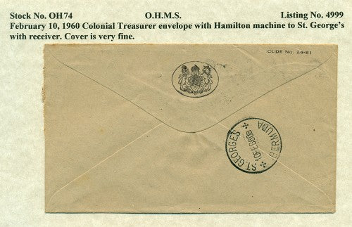 OHMS Colonial Treasury February 10, 1966