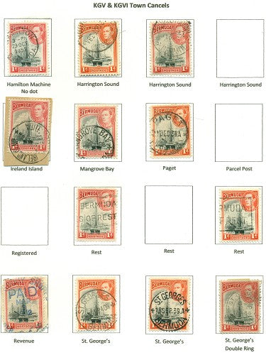 KGV & KGVI Cancels 1938 KGVI Definitive KGX 10
