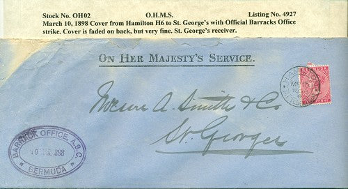 OHMS Hamilton H6- Barracks Strike March 10, 1898