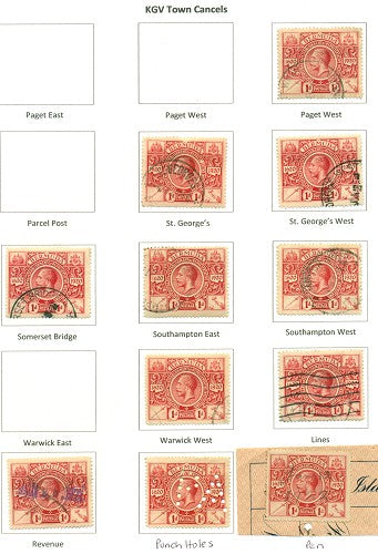 KGV & KGVI Cancels 1921 Tercentenary KGX 04