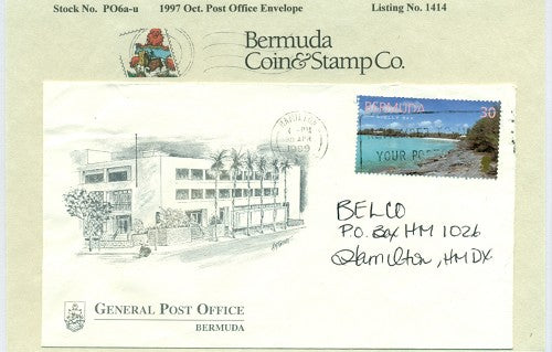 Oct 1997 First Day post office envelope