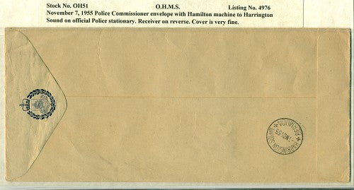 OHMS Commissioner of Police November 7, 1955