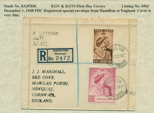 FDC 12/1/1948 KG6C 36
