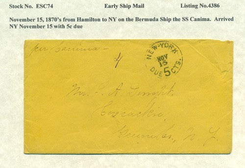 Early Ship Cover -74