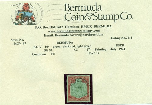 10/- Third printing July 1924
