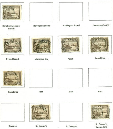 KGV & KGVI Cancels 1938 KGV Definitive KGX 07C