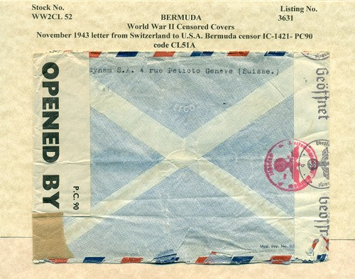 Censor Label PC90-1421 SWITZERLAND