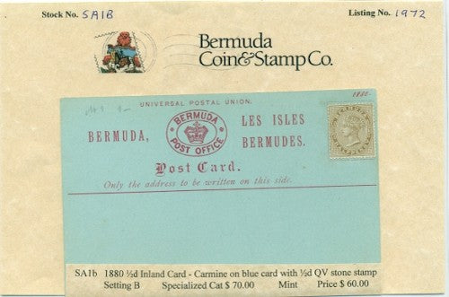 1880 Inland Card Setting B