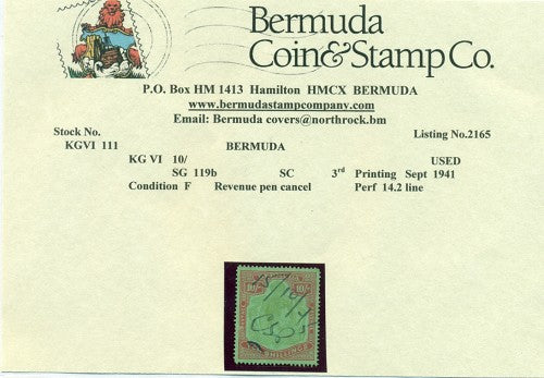 10/- Third printing Sept 1941