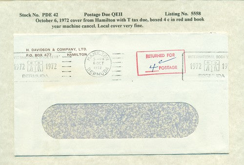 Postage Due QEII PDQ 42