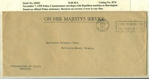 OHMS Commissioner of Police November 7, 1955