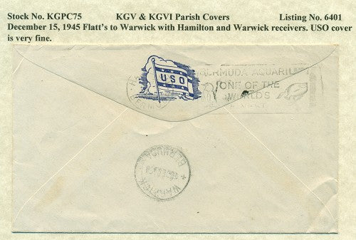 KGV & KGVI Parish Covers Flatt's December 15, 1945 KGPC 75
