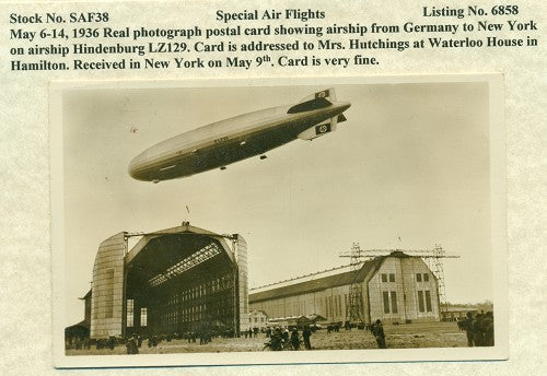 Special Air Flights May 6-14, 1936 SAF 38