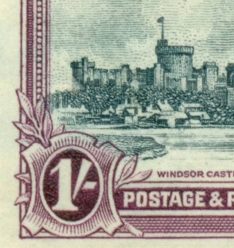 KGV & KGVI Flaws, Missing tower ink -KGF50