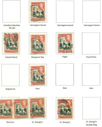 KGV & KGVI Cancels 1938 KGV Definitive KGX 09B