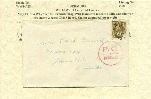 May 1918 Canada war tax