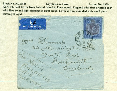 KGV & KGVI Keyplate Covers KG6K 45
