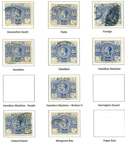 KGV & KGVI Cancels 1921 Tercentenary KGX 04