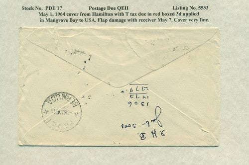 Postage Due QEII PDQ17