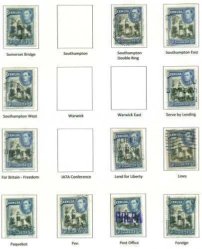 KGV & KGVI Cancels 1938 KGVI Definitive KGX 09A