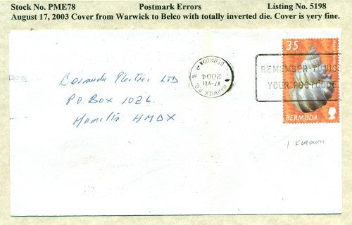 Postmark Error August 17, 2003
