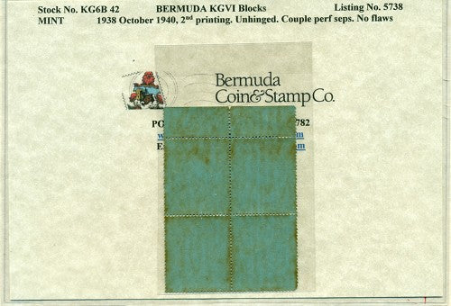 Block of KGVI KG6B 42
