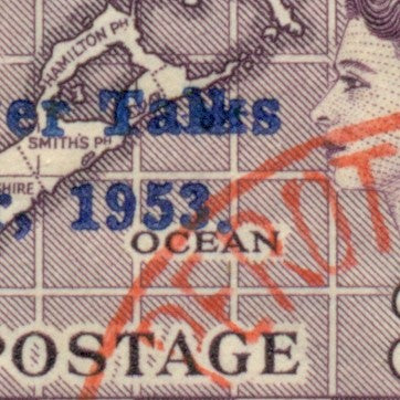 QV-QEII Flaws on Cover December 22, 1961 Tahks flaw QFC 28