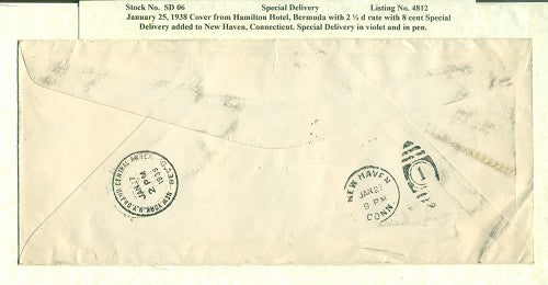 Special Delivery, January 25, 1938 cover