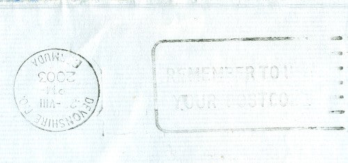 Postmark Error August 23, 2003