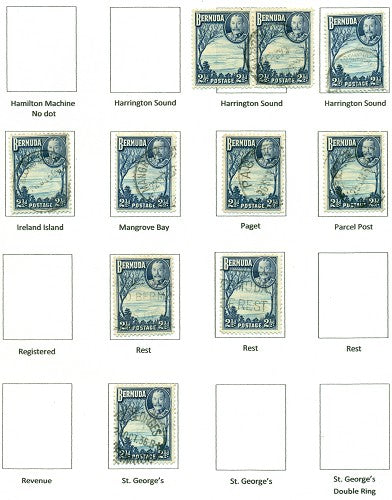KGV & KGVI Cancels 1936 KGV Definitive KGX 07B