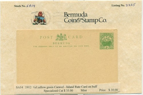 1912 .5d caravel card