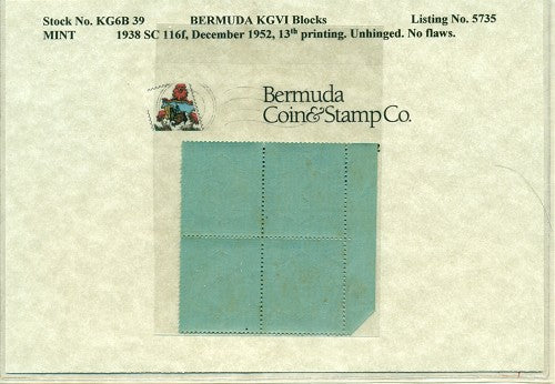 Block of KGVI KG6B 39