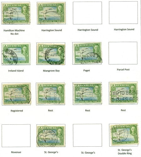KGV & KGVI Cancels 1938 KGV Definitive KGX 09B