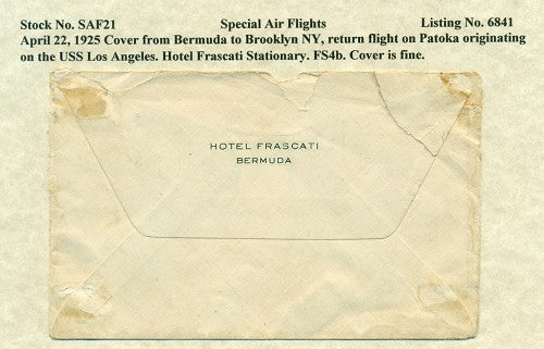 Special Air Flights 4/22/1925 SAF 21