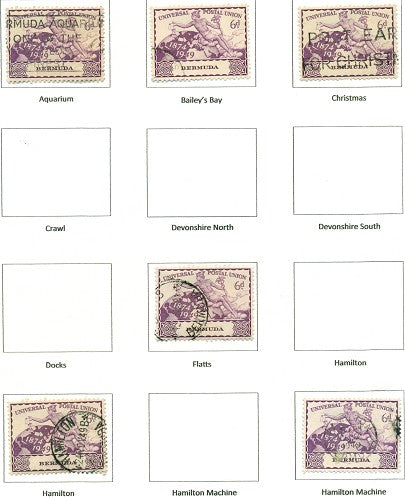 KGV & KGVI Cancels 1940s-1950s KGVI Commemoratives KGX 12A