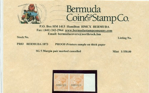 1873 Victoria three pence proof