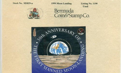 Souvenier sheet - Moon Landing - used