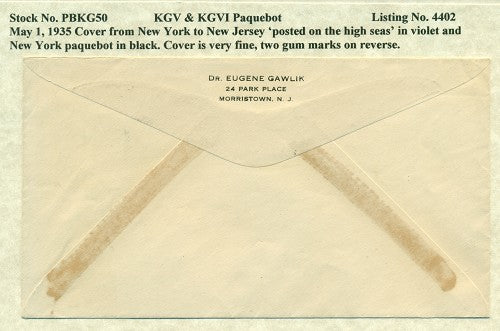 Paquebot Mail from May 1, 1935
